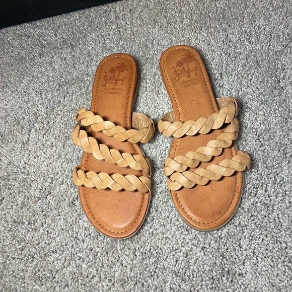 Jellypop Tan Braided Sandals size 9M - Picture 1 of 4